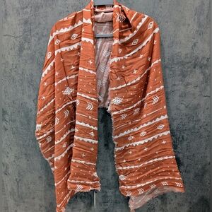 Nwt! Jackson Rowe boho tribal aztec print scarf